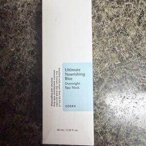COSRX Ultimate Nourishing Rice Overnight Spa Mask - White and Blue